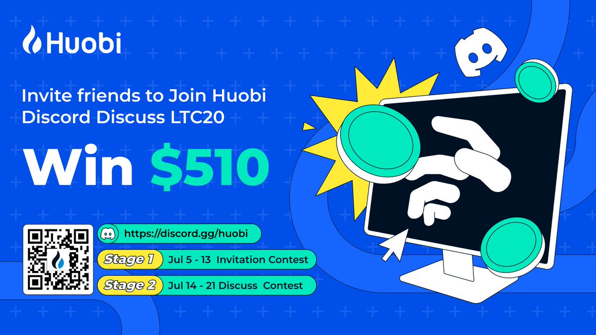 👀Want to learn more about #LTC20? Join #Huobi Discord & win $510 ✅Join discord.gg/huobi ✅RT+like ✅Join the discussion ✅Fill in forms.gle/bg3Cs4xWfrxFWK…