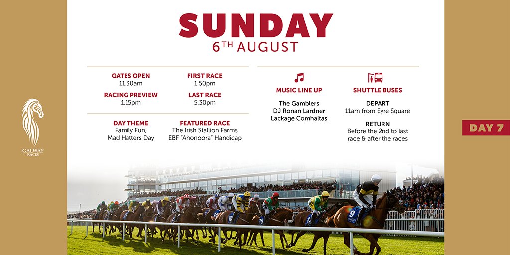 Galway_Races's tweet photo. ❤️WHAT'S COMING UP TODAY! 🔽
#GalwayRaces #RarinToGo https://t.co/3kgCUhvuk1