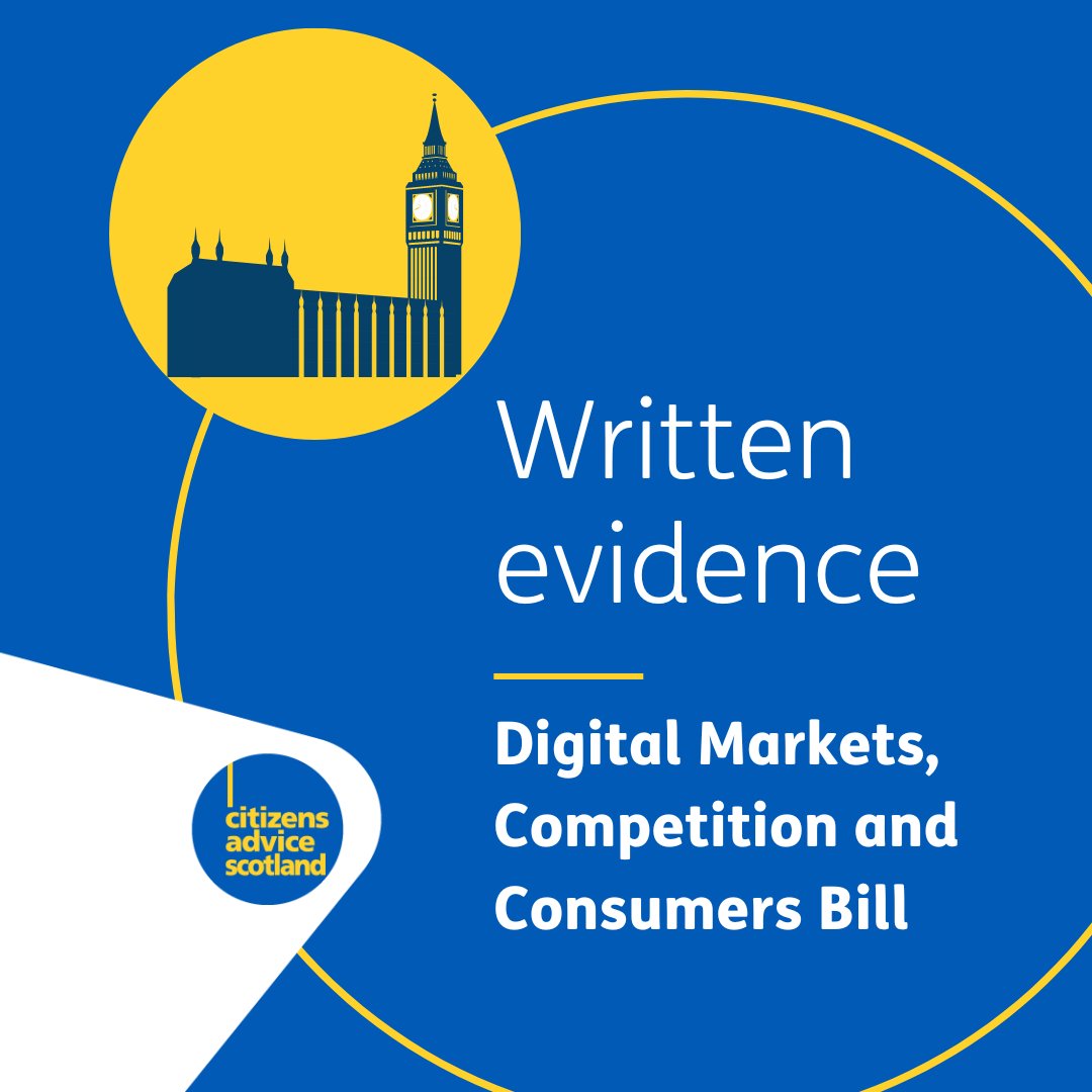 We recently provided written evidence to the House of Commons Public Bill Committee on the Digital Markets, Competition and Consumers Bill. Read our views on the bill here 👇
cas.org.uk/publications/w…