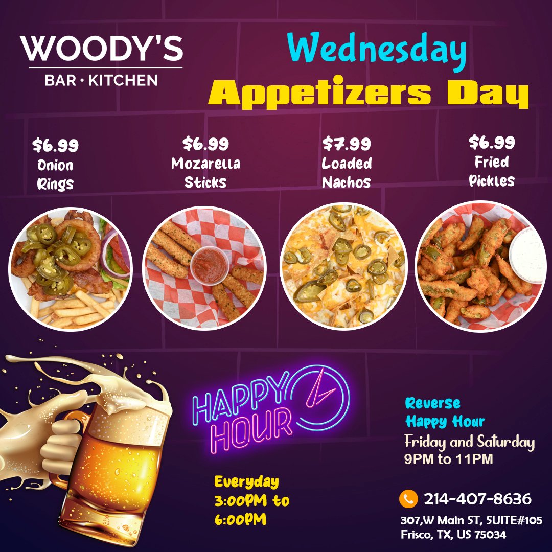 Woody's Bar Kitchen on Twitter "Satisfy your cravings and join us at