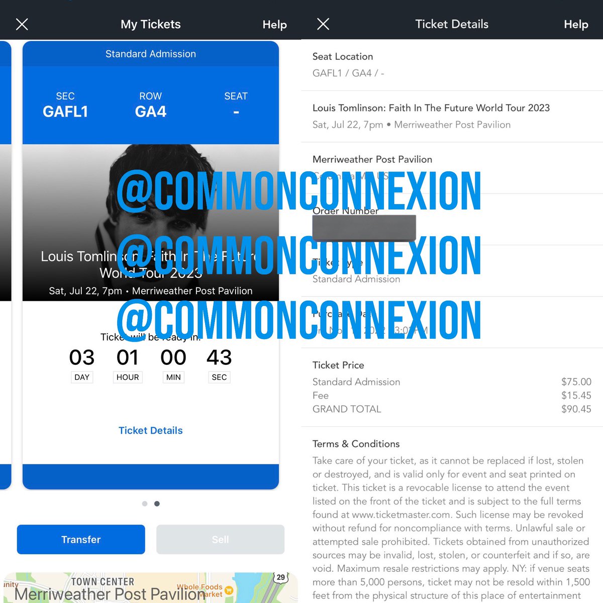 handwrittentixs's tweet photo. COLUMBIA LOUIS TOMLINSON fans, @commonconnexion is selling TWO FLOOR/PIT tickets to the show on July 22nd for $90.45 each! #FaithInTheFutureWorldTour https://t.co/jxwZFFEjPJ