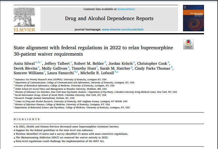 DrugAlcReports's tweet photo. Research shows that despite federal changes in 2021 and the Mainstreaming Addiction Treatment (MAT) Act of 2022, certain state regulations may affect access to #buprenorphine.Discussions on aligning state and federal policies needed. #HealthPolicy #MATAct
https://t.co/4AmSduSmtX https://t.co/0eIGHhZt9x