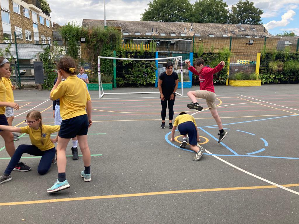 All Saints’ Y6 benefiting from the dance expertise of the staff and students at Harris Academy Wimbledon.  They will be aiming to use their new moves and knowledge as they continue to rehearse for their play next week! Thank you <a href="/HAWimbledon/">Harris Wimbledon</a>
