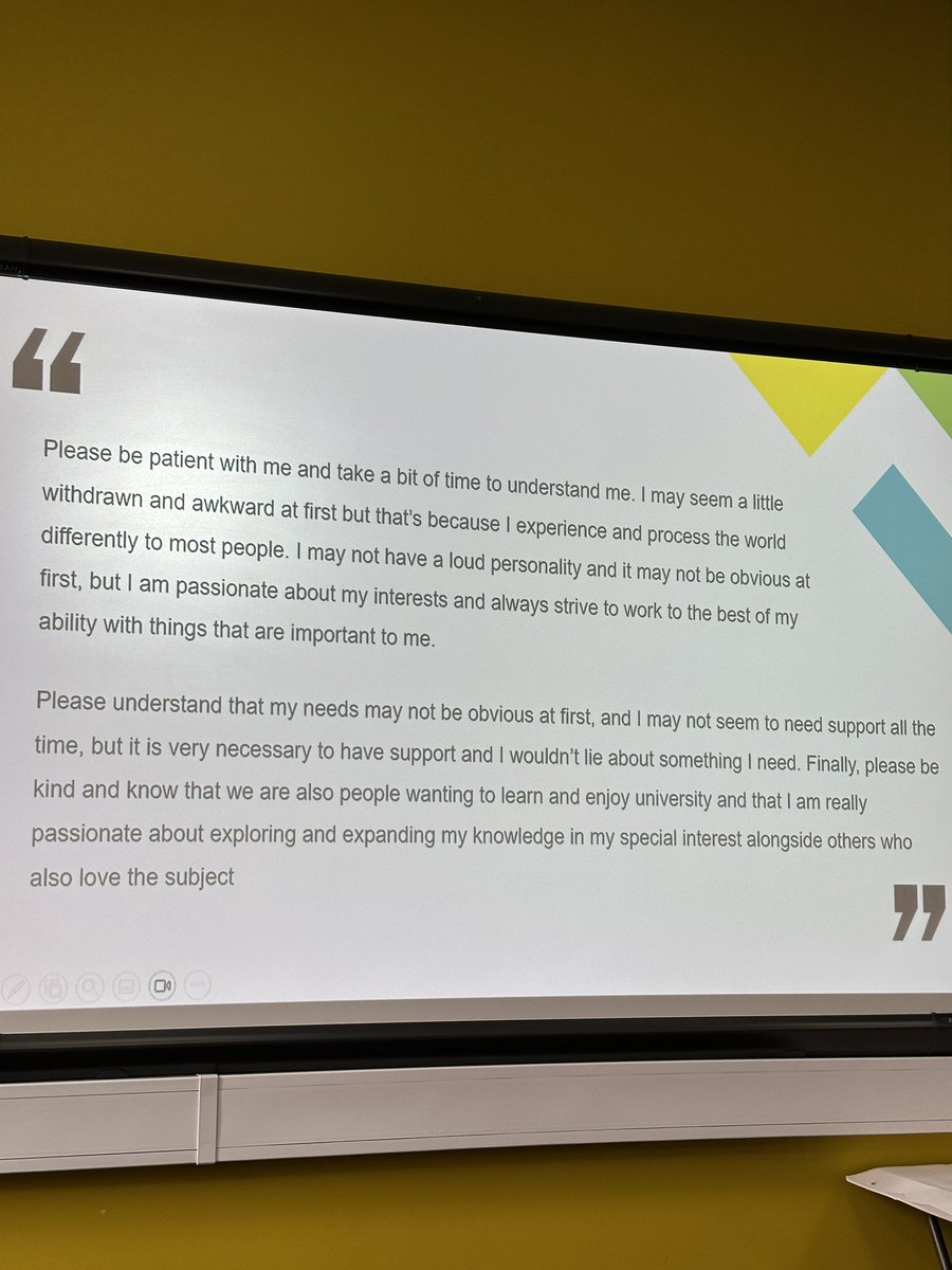 Providing mandatory autism training is essential to help support students and staff with autism. <a href="/AdvanceHE/">Advance HE</a> #TLConf23