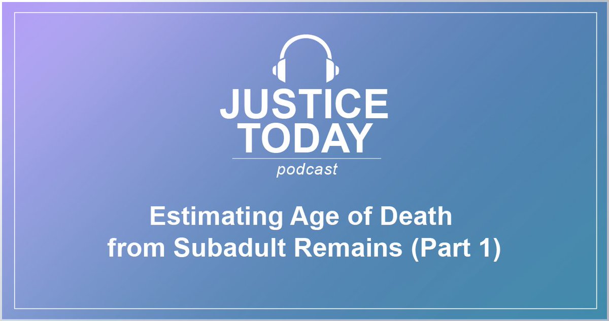 OJPNIJ's tweet image. Our latest podcast on subadult #ForensicResearch features insights from NIJ grantee and forensic anthropology expert Kyra Stull at @unevadareno. She shared projects she&apos;s worked on to help estimate age and sex of skeletons of young people. Tune in: justicetoday.buzzsprout.com/1861872/130961…