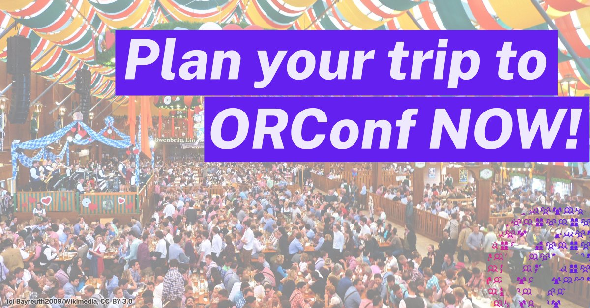 FossiFoundation's tweet photo. ORConf is around the corner: September 15-17 in Munich, Germany. As another main event in Munich, Oktoberfest, starts on September 16, please make sure to submit your presentation and/or arrange your travel soon! https://t.co/d2FEgORsYP