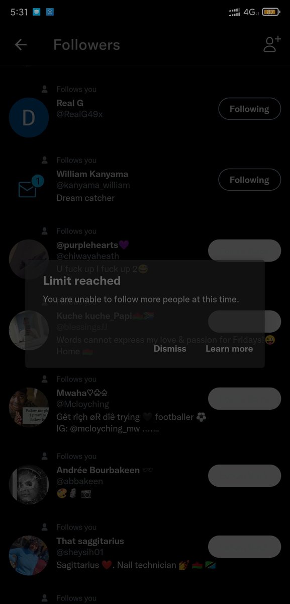 I will follow back don't worry😉