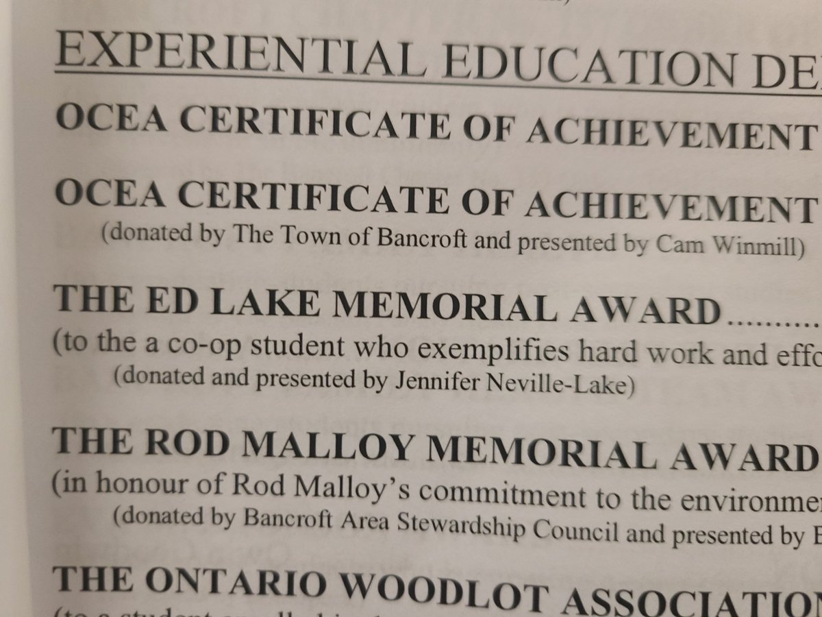 isda1979's tweet photo. Last week I had the privilege &amp; honour to present the first ever Ed Lake Memorial Award at Ed's High school in Bancroft.  This will be an annual award. 
Congratulations to the young man who received the award.  I wish you the best. 
https://t.co/tVwWX5yHxh https://t.co/uZHSgDQwCn