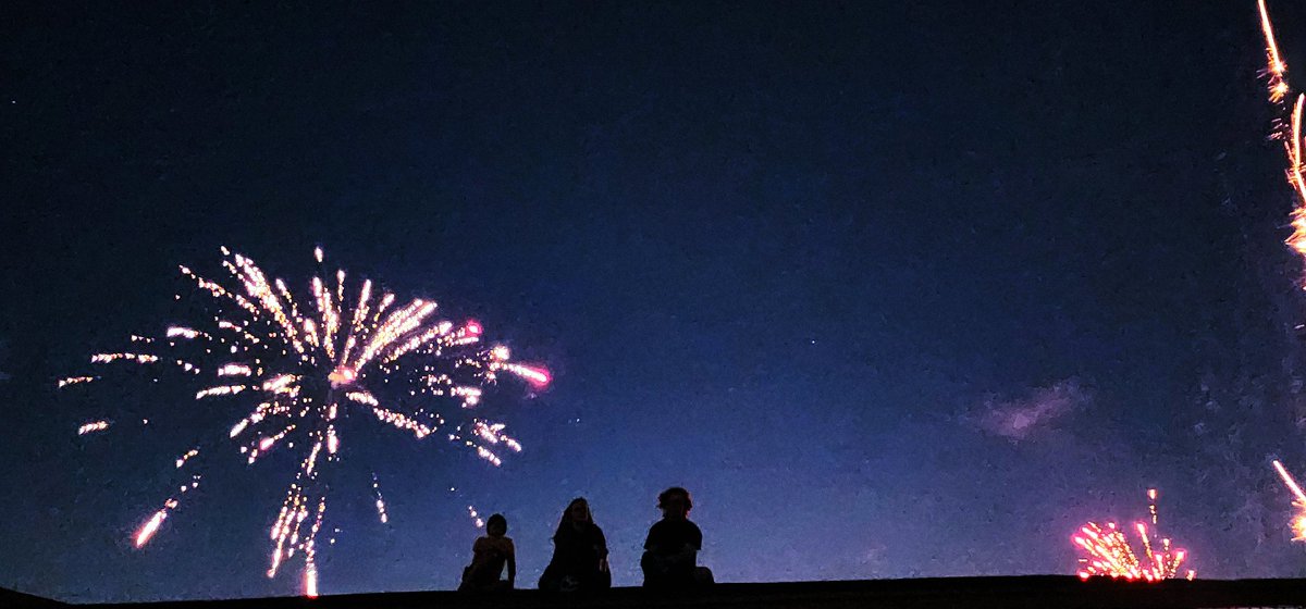 My favorite pic from last night 🥰 my boys sitting together on the roof watching the neighborhood