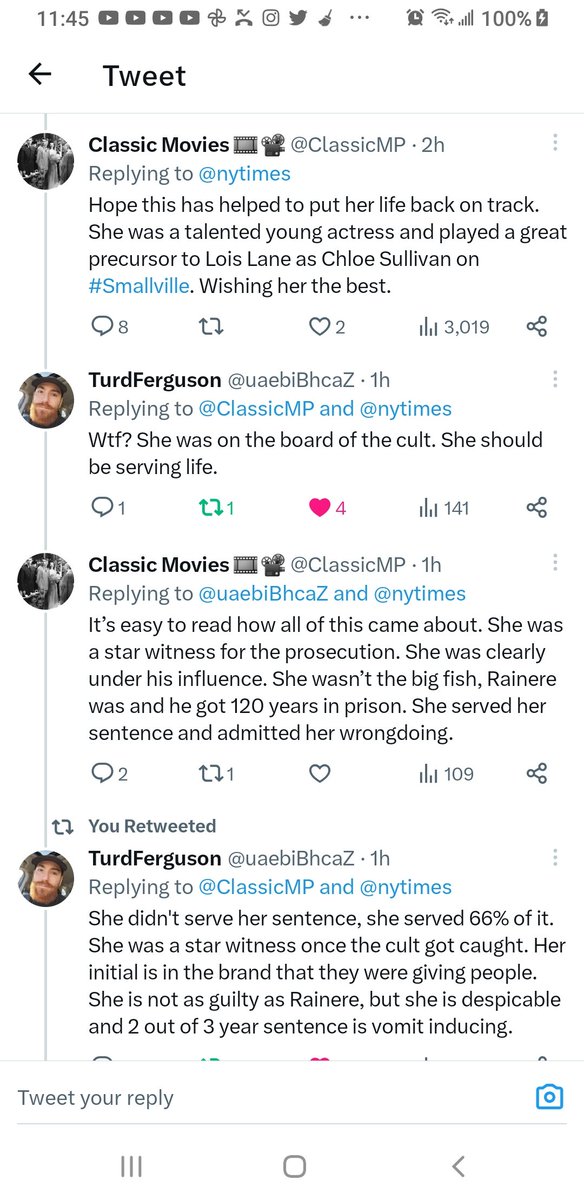 frenchifry's tweet photo. Screenshots so you know how this account TRULY rolls, wishing sex slave recruiter #AlisonMack "the best" fcking gag me https://t.co/DcdDSpxaCN