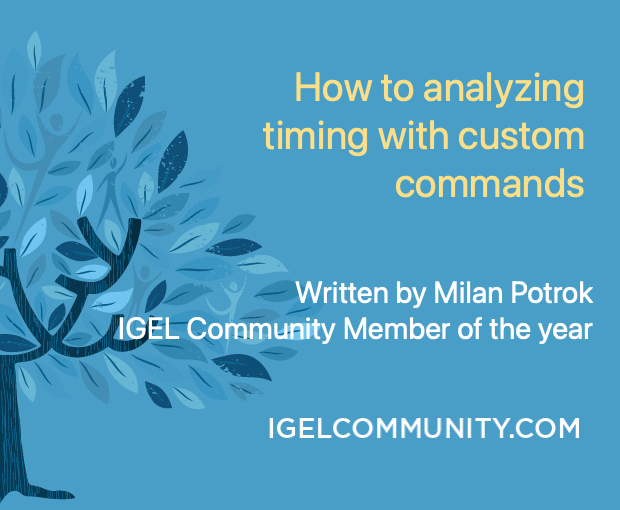 Our IGEL Community Member of the Year Milan is showing you in our latest Blog Post ways to understand better when each custom-command section is executed in the IGEL OS start-up sequence.

igelcommunity.com/post/how-to-an…