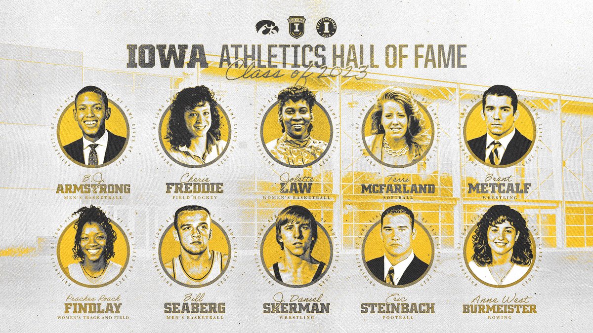FRYfest's tweet photo. We are excited to welcome the 2023 Hall of Fame Class Inductees to FRYfest to speak about their time as a Hawkeye on the Tigerhawk Stage, sponsored by @GreenStateCU!  Join them after the panel for an autograph session, sponsored by @ImOn_Comm! #FRYfest2023 #herkyturns75 https://t.co/9TDsVxdA9o