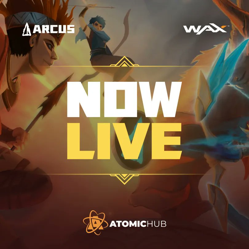 The <a href="/arcusgo8/">Arcus Official</a> Founder Drops are NOW LIVE on the AtomicHub Launchpad! 🔥

Choose from 3 NFT packs containing characters, weapons, pets and more!

DROP: wax.atomichub.io/launchpad/arcu…