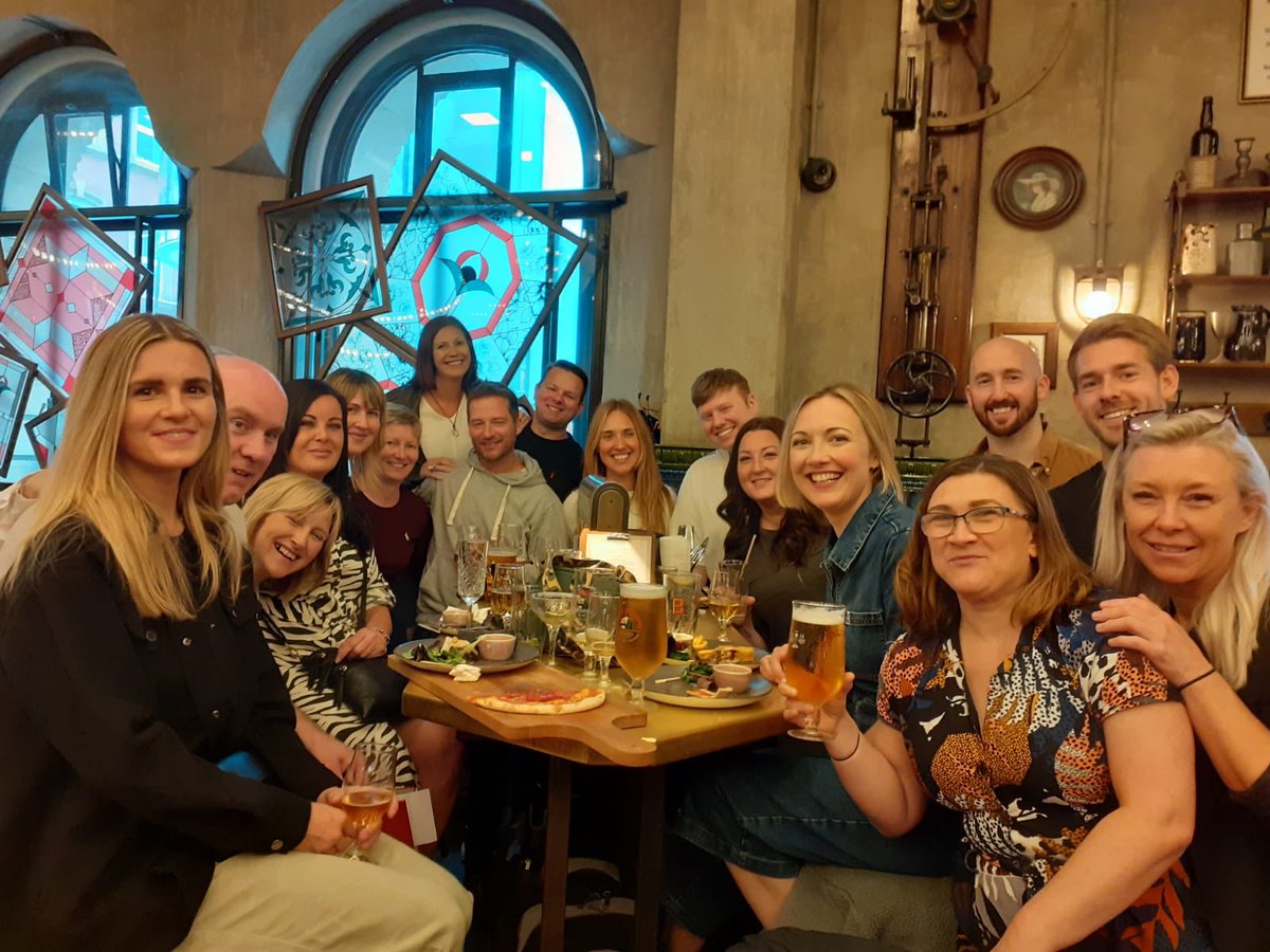 AcpMmu's tweet photo. Celebrating #NHS75 and End of Programme for our ACP Oct 21 Apprentices. Cheers everyone! 🥳👏🙂 https://t.co/pPjdVEHBvv