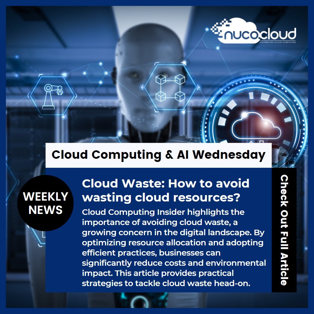 nucocloud's tweet photo. 📢 Check out this insightful article on cloud waste and how to prevent the unnecessary consumption of cloud resources in the AI industry! 💡🌐

Cloud Computing Insider highlights the importance of avoiding cloud waste, a growing concern in the digital landscape. By optimizing resource allocation and adopting efficient practices, businesses can significantly reduce costs and environmental impact. This article provides practical strategies to tackle cloud waste head-on.

This development is incredibly positive for the AI industry. With the rising adoption of AI technologies, cloud infrastructure plays a vital role in providing scalable and flexible resources. By mitigating waste, organizations can maximize the utilization of cloud services, allowing for more sustainable growth and innovation. This not only benefits businesses but also promotes a greener and more responsible approach to technology.

Read the article to learn more about the strategies and best practices to minimize cloud waste, making a positive impact on both the AI industry and the environment.💻

Here's a link to the article: https://t.co/YypTx4PU6P

#CloudWaste #AIIndustry #SustainableGrowth #Efficiency #TechnologyResponsibility
