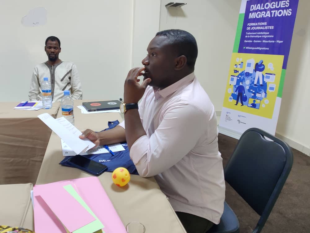 CFImedias's tweet photo. 🔵 À Nouakchott, formations de journalistes au traitement déontologique de la thématique migratoire et à la lutte contre les fausses informations.
🔹 Projet : Dialogues Migrations
👉 https://t.co/CfLrR4HzHR
#CFImédias #DialoguesMigrations #Mauritanie @Francediplo @AfricTivistes https://t.co/k7d5QUbH37