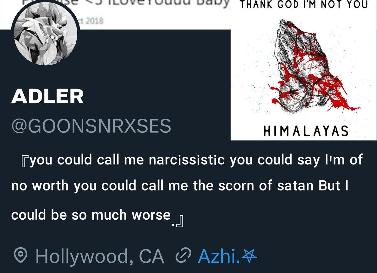 MXTAGLIO's tweet photo. ㅤ
https://t.co/sa4CQ2Cq7q

Fun fact: all of my acc bios over the years are all song lyrics https://t.co/X59YzUGZEH