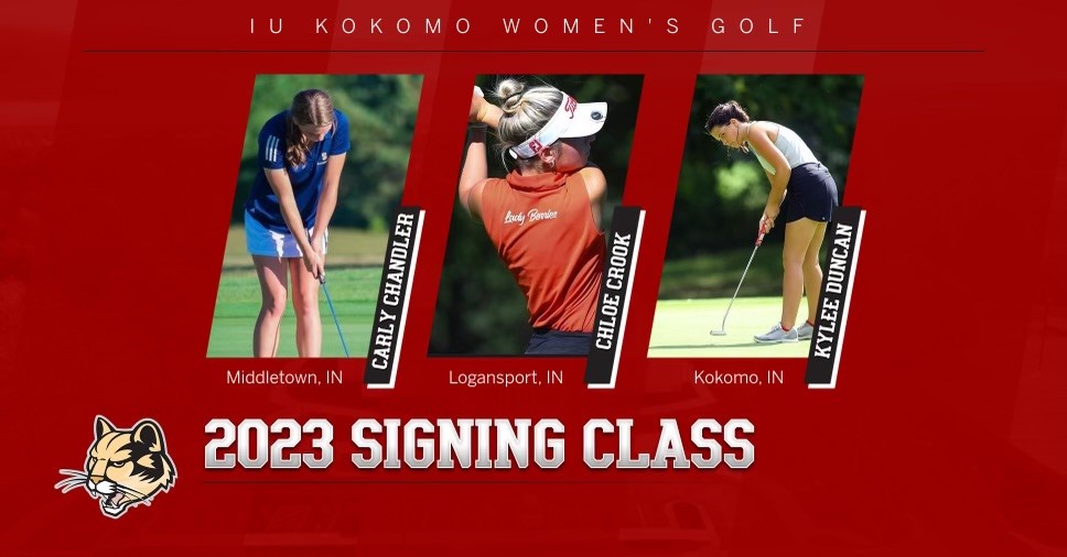 IUKAthletics's tweet photo. Women's golf announces 2023 recruiting class.

📰 https://t.co/aT7HQ4IKAe

@IUKWGolf https://t.co/86LYcjHywz