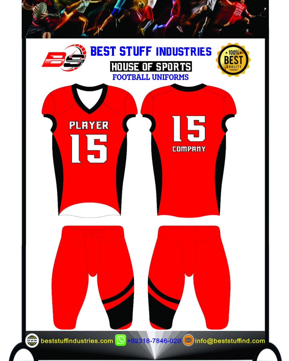 Best Stuff Industries (@stuffindustries) on Twitter photo American football
About this Item
POLYESTER STRETCH MESH body & lower sleeves
Finished elastic sleeve, double needle hemmed bottom
WhatsApp. +92-318-78-46-020
Email: sales@beststuffindustries.com
Website: beststuffind.com
Website: beststuffindustries.com
#sportswear #gymwe American football
About this Item
POLYESTER STRETCH MESH body & lower sleeves
Finished elastic sleeve, double needle hemmed bottom
WhatsApp. +92-318-78-46-020
Email: sales@beststuffindustries.com
Website: beststuffind.com
Website: beststuffindustries.com
#sportswear #gymwe