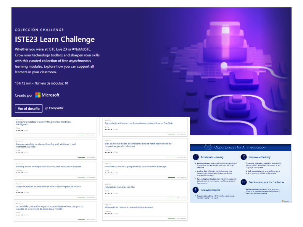 MrGalarzaClass's tweet photo. I have finished now the ISTE23 Learn Challenge https://t.co/OGJI7exRB1 #mieexpert #microsoftedu #iste23 #iste23learnchallenge https://t.co/ijehu8me13