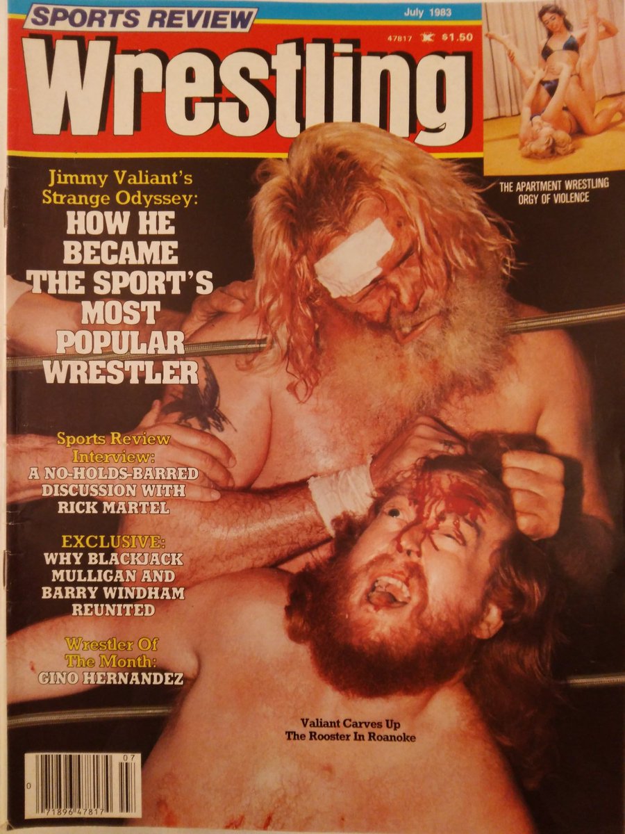 JeffArnie8's tweet photo. Arnie's archives: The "Boogie Woogie Man" #JimmyValiant gets five minutes in the ring alone with Sir Oliver Humperdink in Roanoke Virginia /sports review wrestling July 1983 @WrestlingIsKing @VintageWWFMag @MidAtlanticPod @magateway @RasslinGrenade https://t.co/YSUJmEvpob
