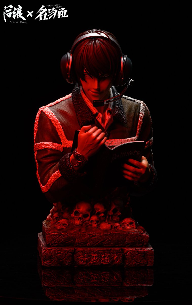 Typical_Scene's tweet image. This time we present to you famous anime Deathnote Iconic Scene“Exactly as planned” 1/3 scale bust resin statue with Rising Waves Studio(后浪工作室) @C489D0Xbscwxzn7 ，leave message to them or find their QQ group 782815096 if you are interest in it.