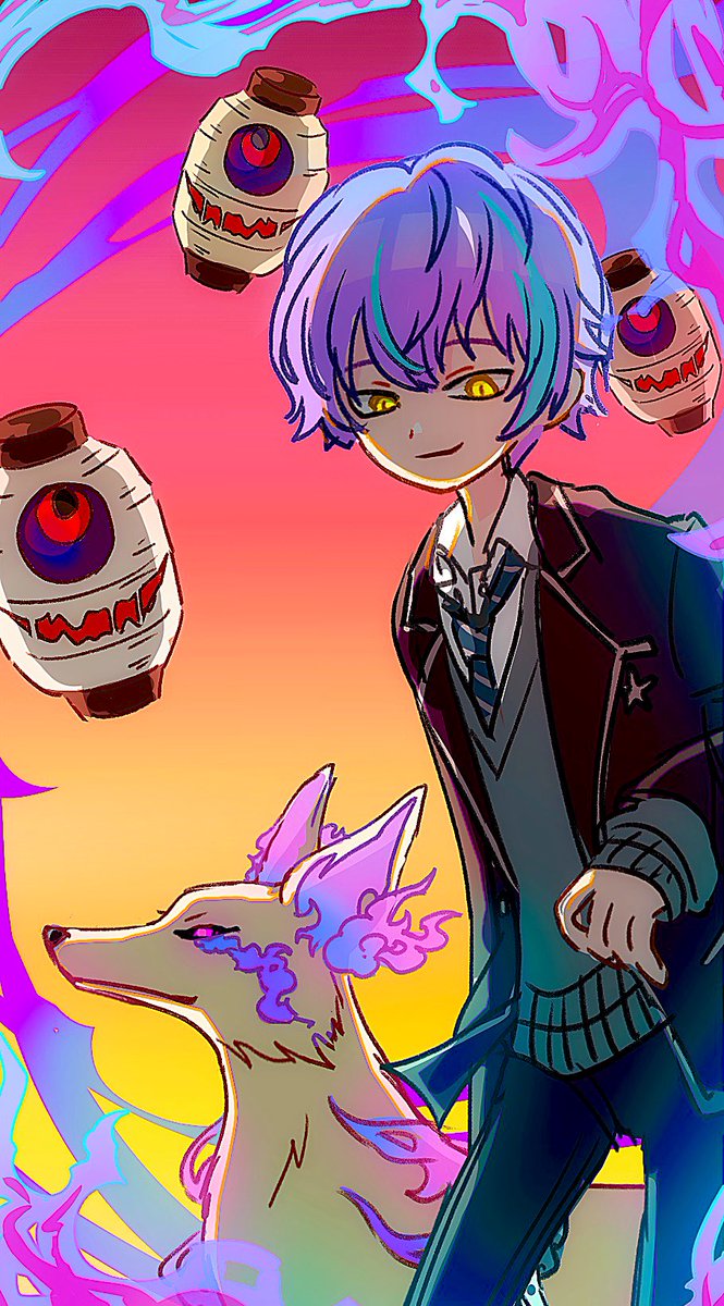 vlk89h's tweet photo. 🦊👻
 #prsk_FA https://t.co/h6wZrlOhxM