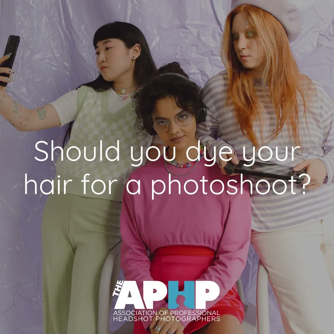 We suggest only getting your roots done if they're needed, and letting the colour settle for a couple of days before your shoot. Remember your headshot is meant to be a realistic representation of you! 

#headshottips