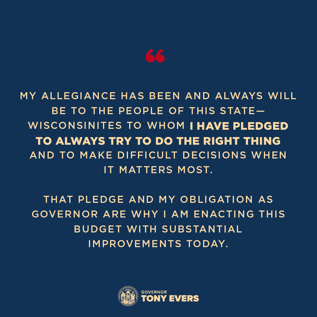 Governor Tony Evers tweet media