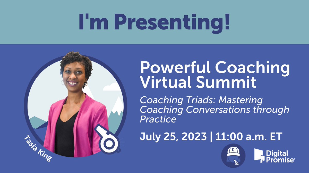 I'm getting ready over here!! 
Join me on July 25 at the #PowerfulCoachingSummit! 

Practice coaching conversations and experience learning you can take back to YOUR campus to support other #InstructionalCoaches!

Register Today! bit.ly/450Z7gu
#DPCoach