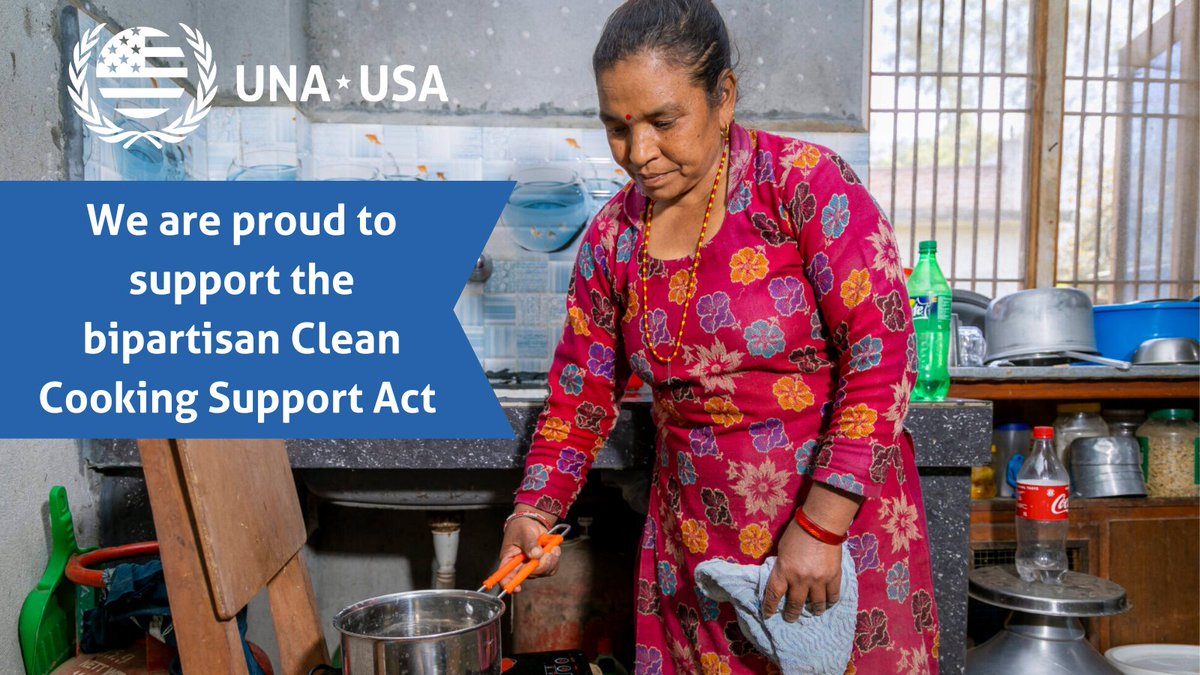 UNAUSA's tweet photo. Over 2.3 billion people rely on polluting cooking methods, leading to 3.2 million deaths yearly. Switching to cleaner fuels & stoves can improve our health, environment & climate!
Thanks to @SenatorCollins & @SenatorDurbin for introducing the #CleanCookingSupportAct! #USAforUN https://t.co/Y0qj4jqJce