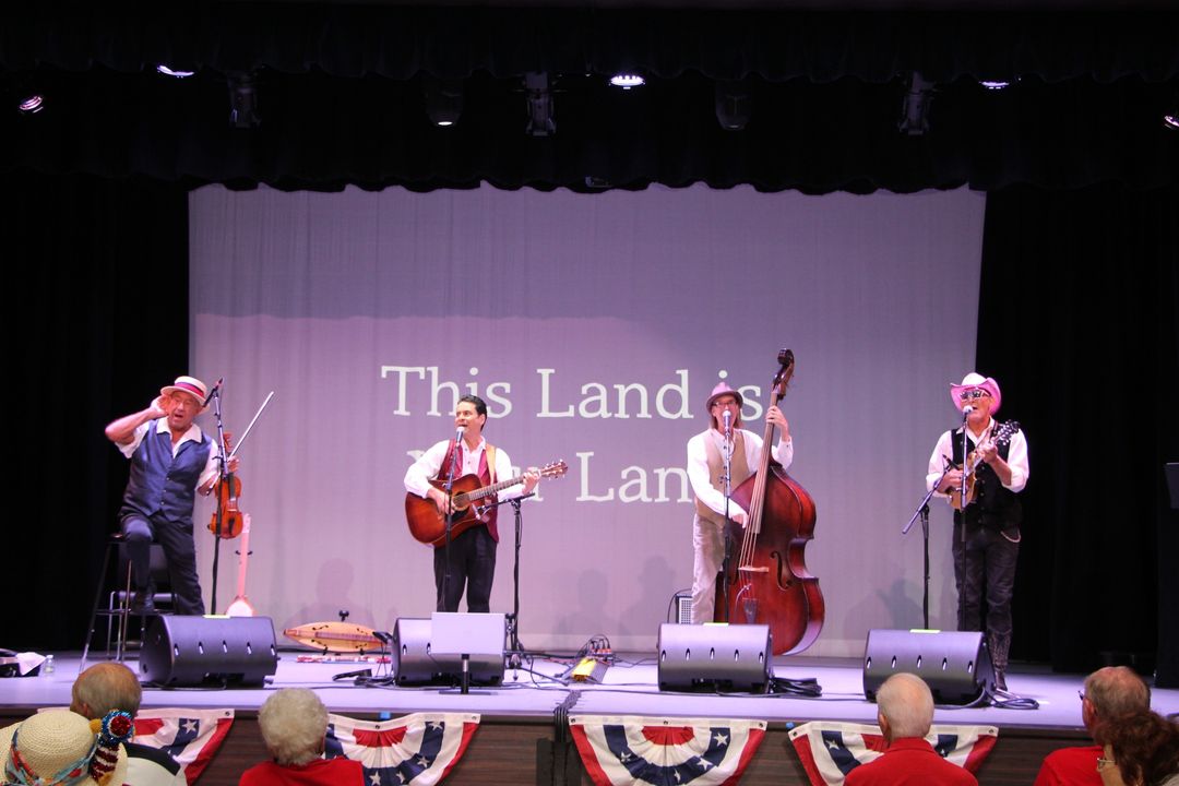 Happy Birthday, America! In what has become an annual tradition, we were delighted to host Matthew Sabatella and the Rambling String Band for another terrific patriotic concert in front of a jam-packed Cultural Arts Center. Hope everyone had a safe and happy Fourth of July!