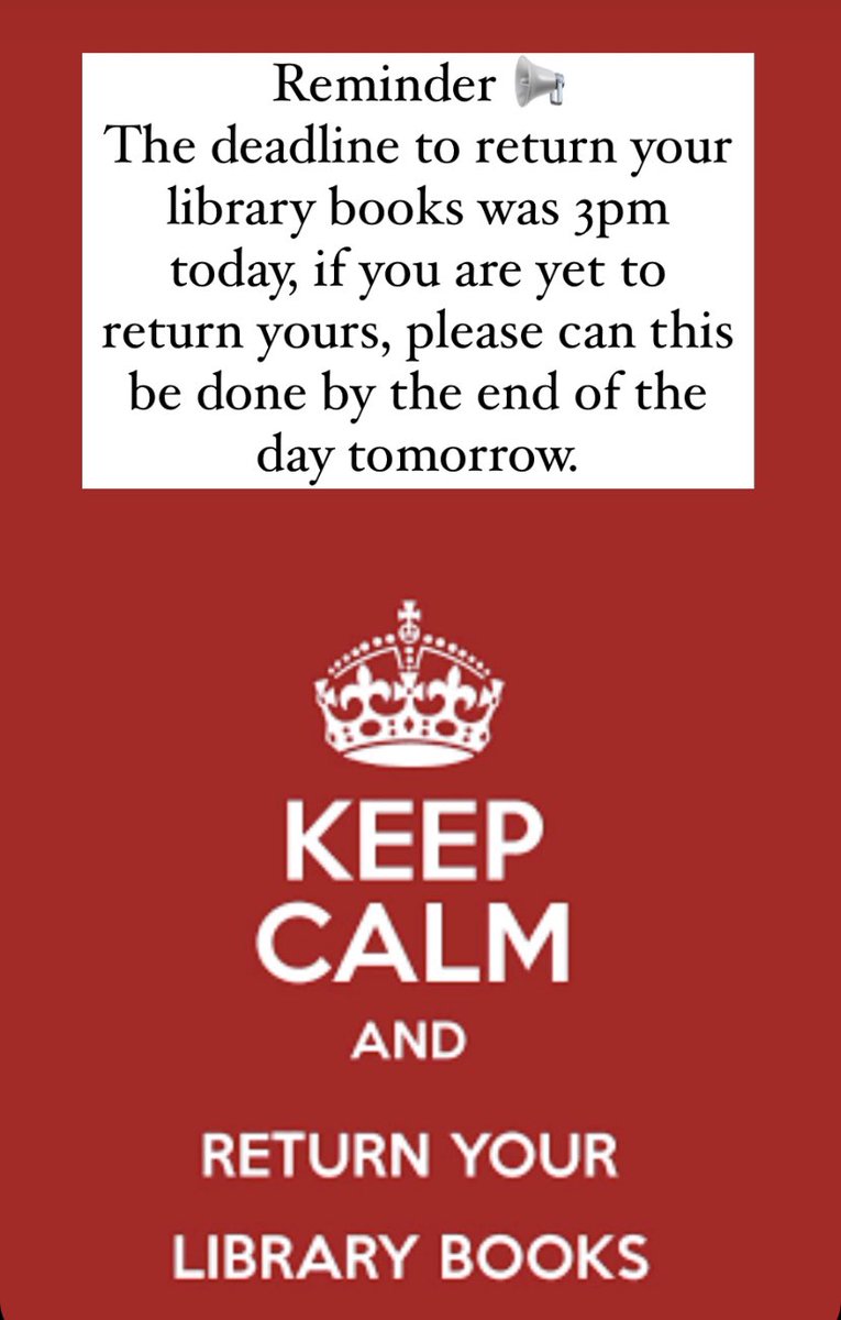 YCB_English's tweet photo. #returnyourlibrarybooks 📚📚 https://t.co/X7b6LxTJ1z