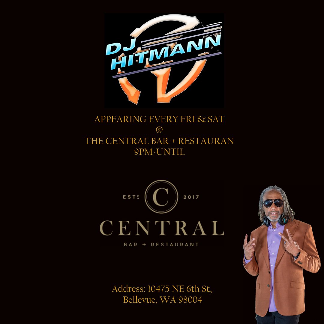 djhitmann's tweet photo. I'll be at The Central Bar+Restaurant this Friday &amp; Saturday night!

Music starts at 9pm!

Come and enjoy the good music food &amp; drinks! https://t.co/e4uXfdX9AN