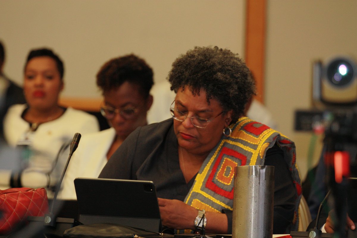 CARICOMorg's tweet photo. #HIGHLIGHTS: CARICOM Heads at Day 1 Plenary Sessions of the 45th CARICOM Heads of Government Meeting, Hyatt Regency Trinidad, POS, Trinidad and Tobago 🇹🇹 yesterday.

Can you spot your Head of Government? #Repyourflag

🇦🇬🇧🇸🇧🇧🇧🇿🇩🇲🇬🇩🇬🇾🇭🇹🇯🇲🇲🇸🇰🇳🇱🇨🇻🇨🇸🇷🇹🇹🇦🇮🇧🇲🇻🇬🇰🇾🇹🇨
#CARICOMAT50 https://t.co/gfuxe4vZra