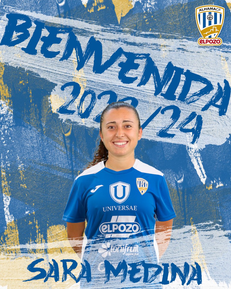 🚨 |𝗢𝗙𝗜𝗖𝗜𝗔𝗟| 🚨

💙La centrocampista Sara Medina se convierte en un nuevo refuerzo para la temporada 23/24 del Alhama CF ElPozo.

¡Bienvenida, <a href="/SaraMedina_6/">SARA MEDINA</a>! 👏🔝

#VolveremosAlCielo