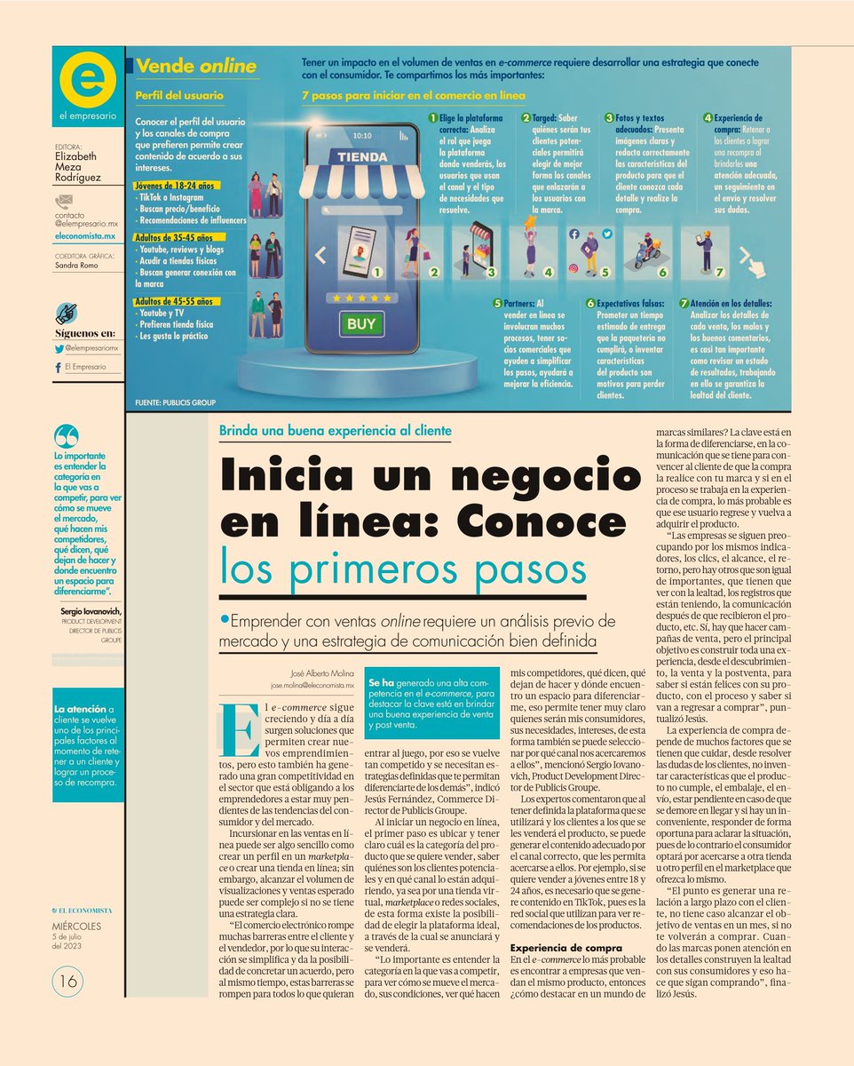 ¿Cuáles son los primeros pasos para iniciar un #NegocioEnLínea? 

Vía: <a href="/eleconomista/">El Economista</a>