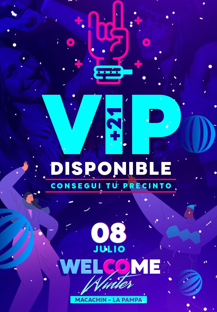 Sector VIP exclusivo +21

precintos disponibles en puerta o Class Boutique

#WelcomeWinter #Macachín