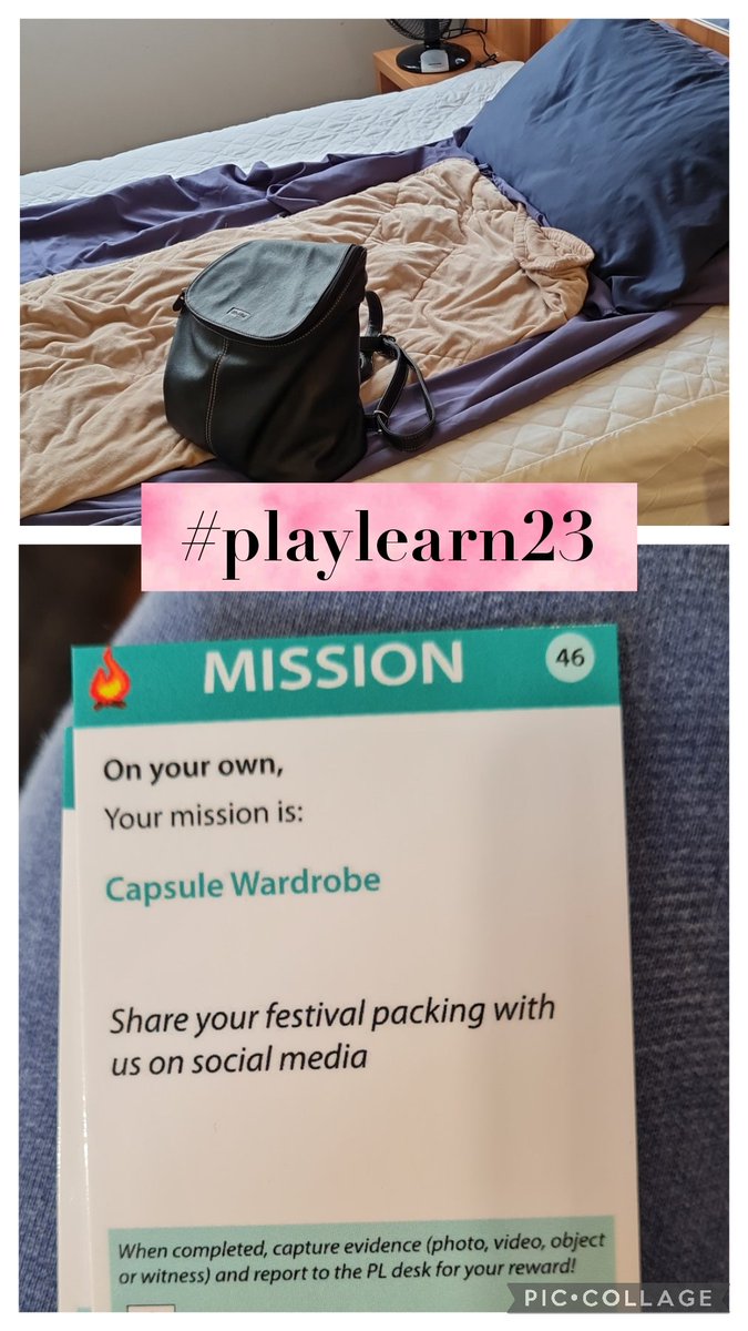 Close to my packing. Unpacked. #playlearn23