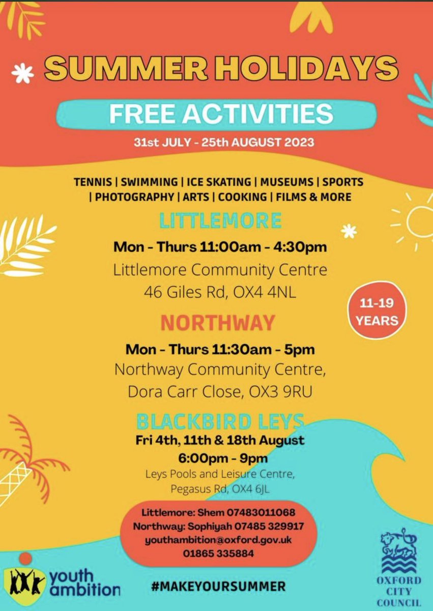LubzStaProperty's tweet photo. Ensuring the involvement of every young individual in summer activities holds great significance to me. I am delighted to announce that our exceptional youth ambition team has once again orchestrated summer provisions in Oxford, 1/2 🧵 https://t.co/ydG8xcIlKU