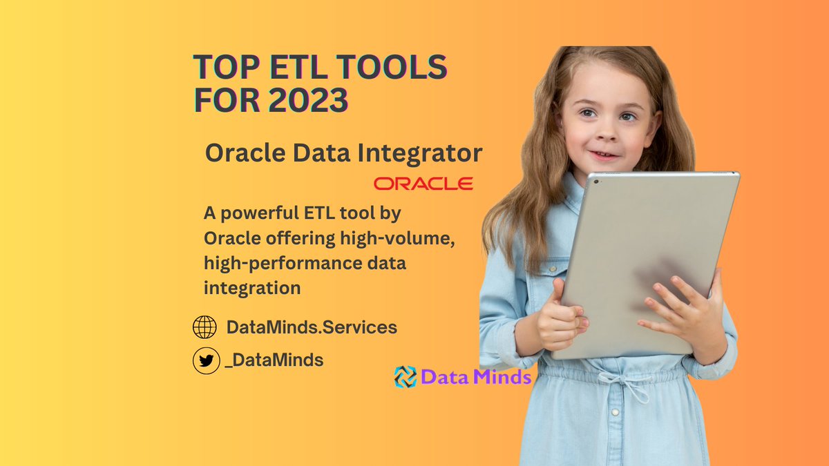 _DataMinds's tweet image. 1/ 🧭 Next on our #ETLTools exploration is Oracle Data Integrator (ODI). An offering from @Oracle, ODI is a robust, high-performance data integration tool in the ETL landscape. #OracleDataIntegrator