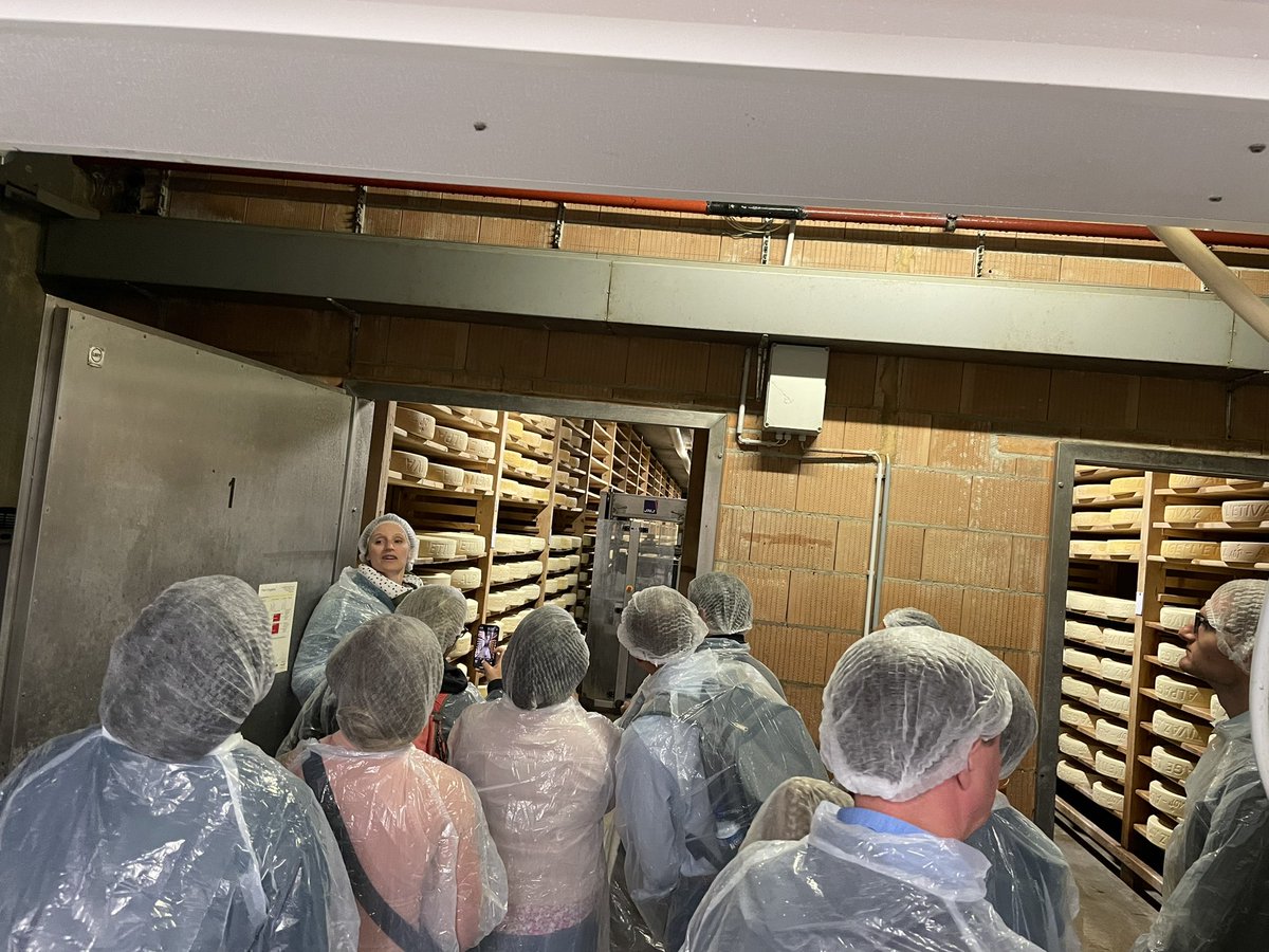 RitaSattler's tweet photo. What do you do when it rains in Switzerland during your science break? You learn how they make all that yummy Swiss cheese .. #ALSGRC https://t.co/lxgslD7gsw