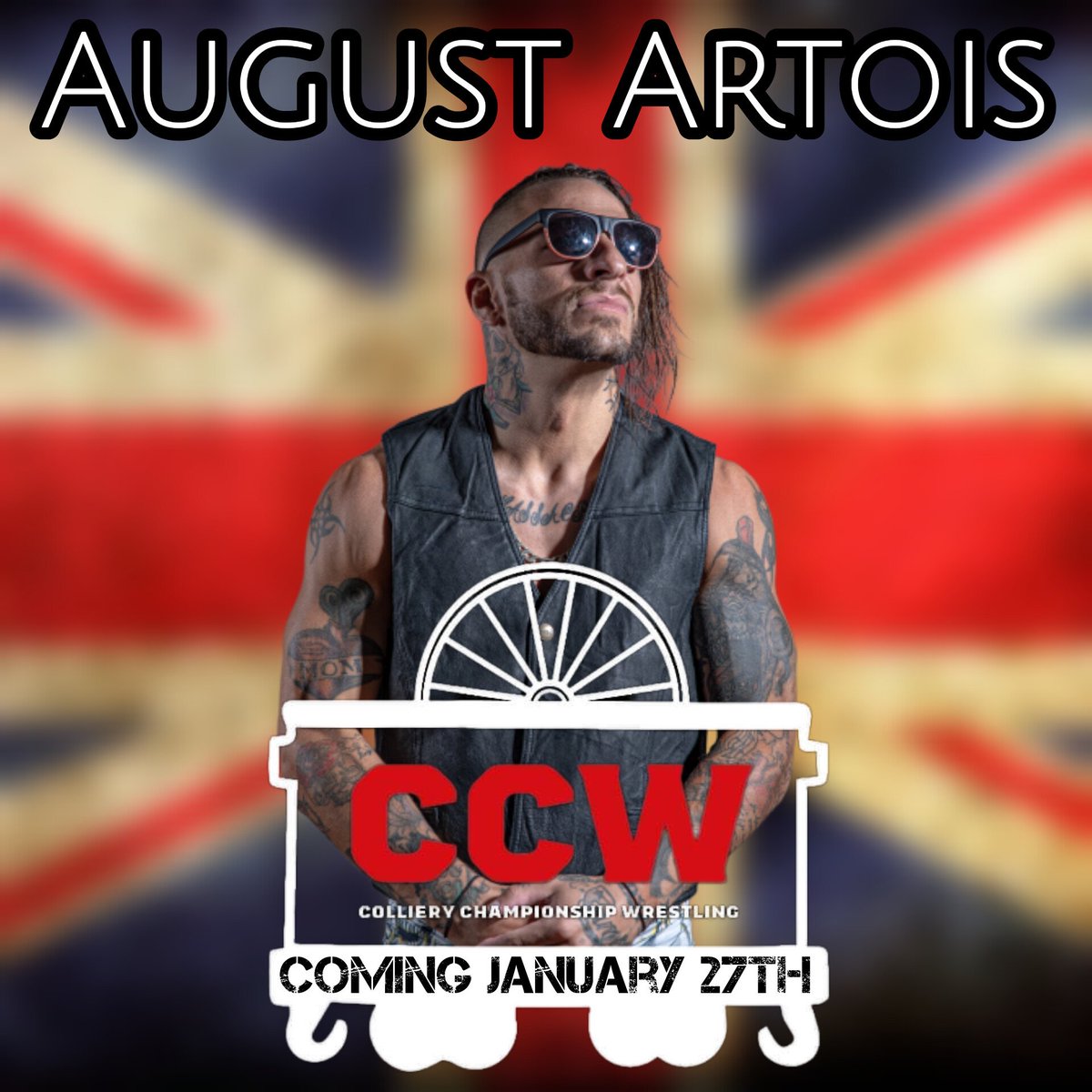 CCW Colliery Championship Wrestling is about to get Real and Raw!! August Artois heading over the pond 🇬🇧 1 Date Booked. Few More To Go!! #UkDebut
