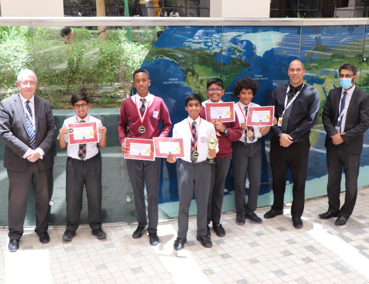 OryxSchool's tweet photo. Well done to the Top 5 DrFrostmath scorers this year - August 2022 to May 2023. 1st Lakshya P, 2nd Max H, 3rd Anthony D, 4th Sharbel M, joint 5th Eshan H & Mariam J (absent). Special mention to Lakshya, who attained 1st place and 360131 points. #Oryxschool #DrFrostMaths https://t.co/HSh8Xe4o5l