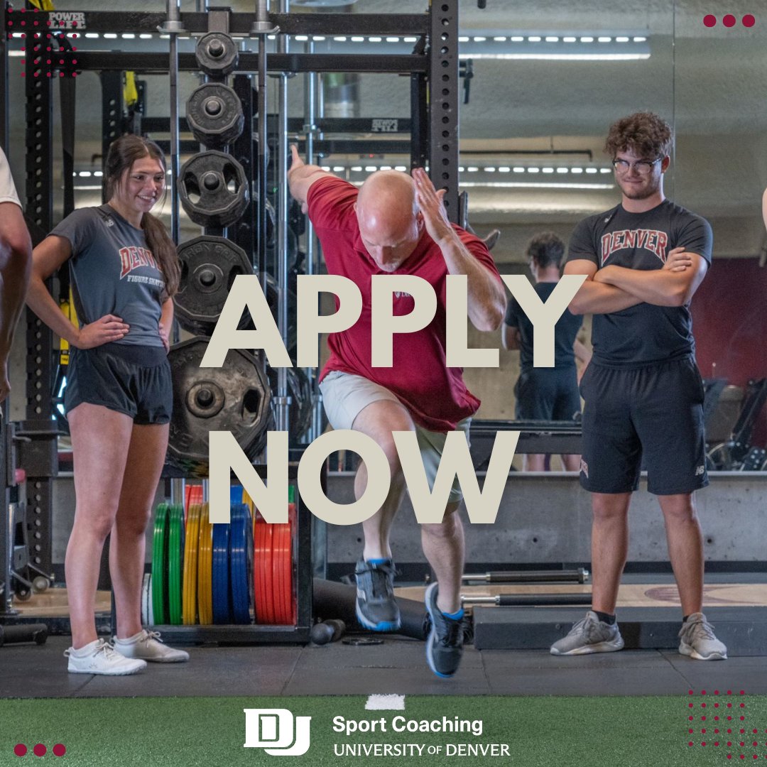 DUKineSport's tweet image. Ready to take your passion for sports to the next level? The University of Denver's  MA Sport Coaching program is now accepting applications for the Fall Quarter. Join a program that stands above the rest! @UofDenver @DUGSPP #DUCoach #FallQuarter #ApplyNow #sportcoaching