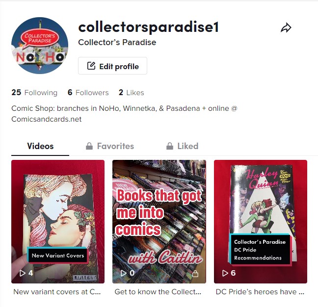 Collector's Paradise Comics Pasadena tweet media