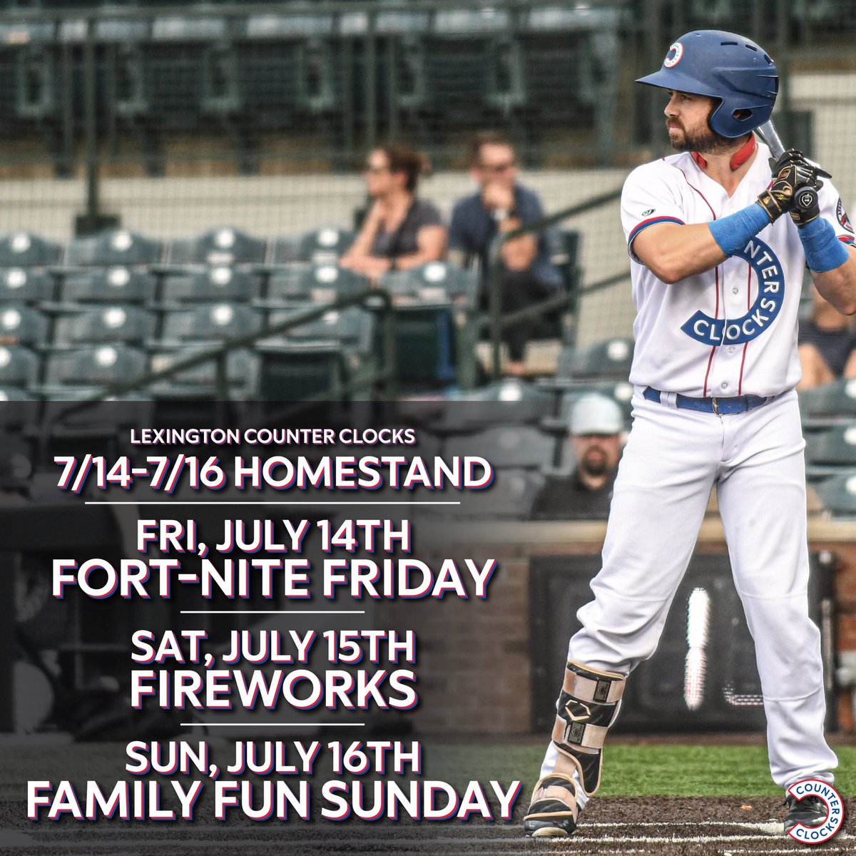 Here is what we have going on at Counter Clocks Field when we get back to Lexington next week 👀

🎟🔗 in bio! See you then 👋

#lexingtonky #lexky #lexgoclocks
