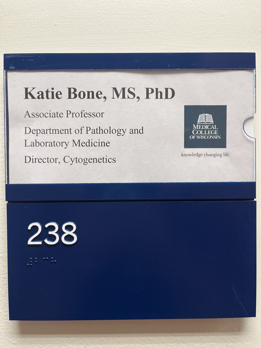 kbcytogenetics's tweet photo. Super happy to see this change today! #associateprofessorhereicome @mcwpathology https://t.co/twpML3q5ae