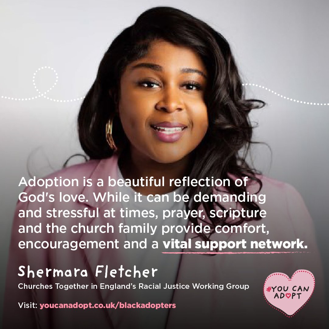 TestifyNews's tweet photo. The You Can Adopt campaign encouraging people from Black and Mixed-heritage backgrounds to adopt is supported by The National Church Leaders Forum and CTE’s Racial Justice Working Group. There is a variety of support available to help adopters. Visit: https://t.co/aPxKN7y7Q3 https://t.co/kT6D1lcK2u