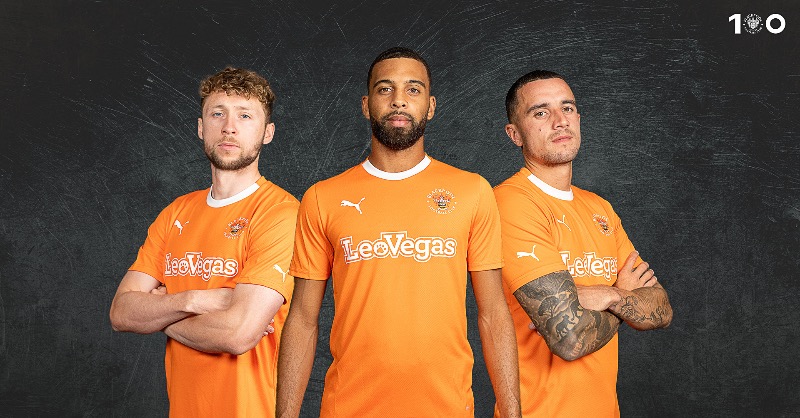 BlackpoolFC's tweet photo. Blackpool Football Club is delighted to confirm @LeoVegasUK as a new Principal Partner as the Club's new front of shirt sponsor.

🍊 #UTMP | #MakeNewMemories